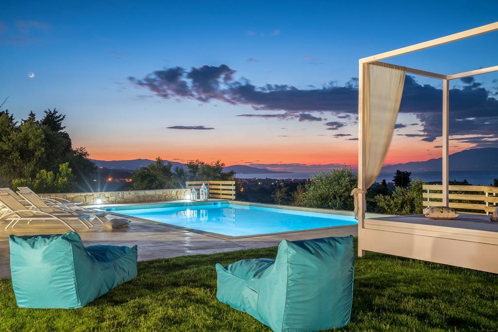 Villa Merovigli - Sea Views & Private Pool, Ideal For Large Groups, By Zantewize Tragáki Kültér fotó