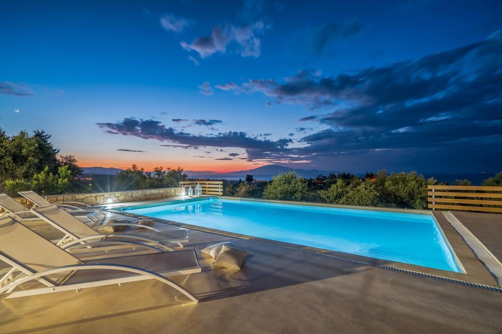 Villa Merovigli - Sea Views & Private Pool, Ideal For Large Groups, By Zantewize Tragáki Kültér fotó