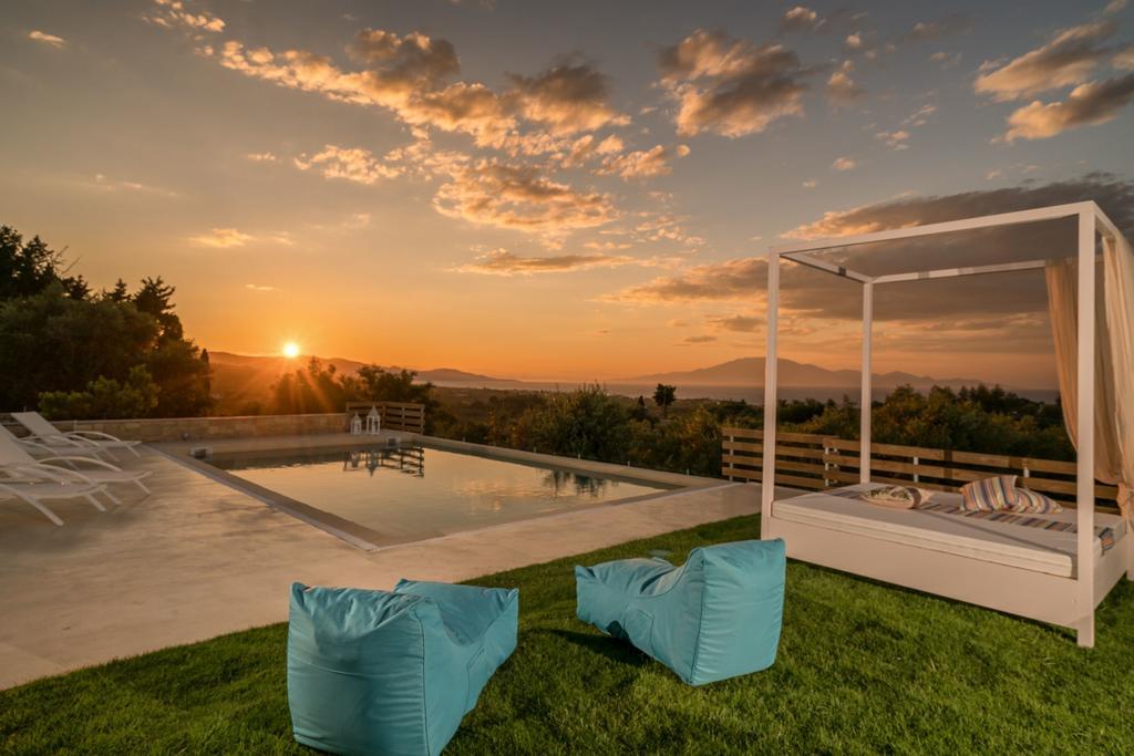 Villa Merovigli - Sea Views & Private Pool, Ideal For Large Groups, By Zantewize Tragáki Kültér fotó
